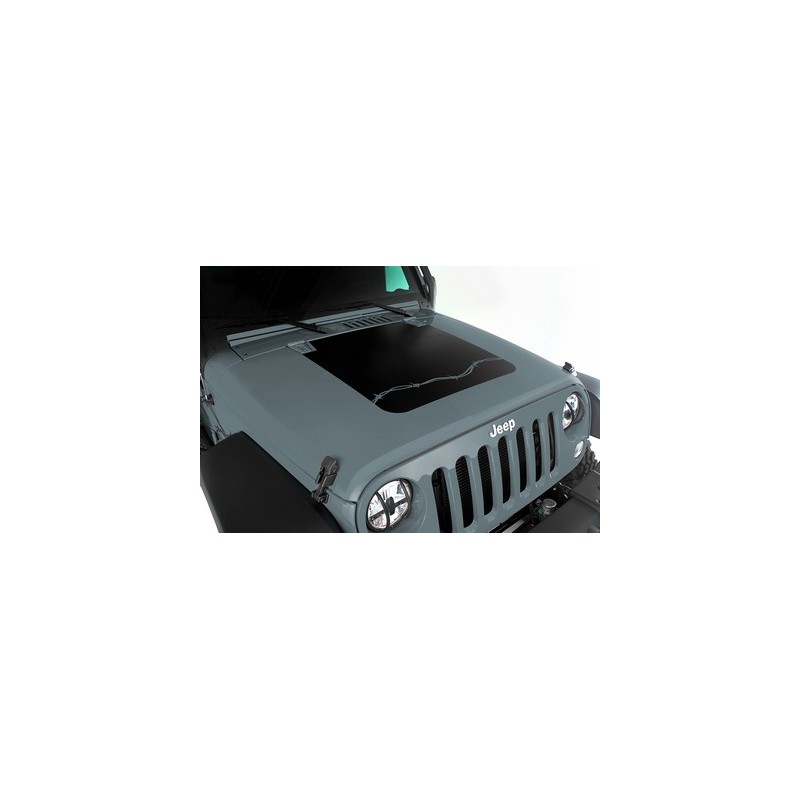 Hood Decal Barbed Wire JK 07-18